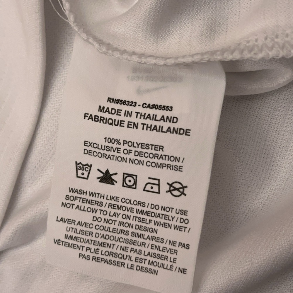 NEW Nike Dri-Fit Performance‎ Polo Shirt Men's XL White Campo Viejo Wines BV6042 - Picture 4 of 8